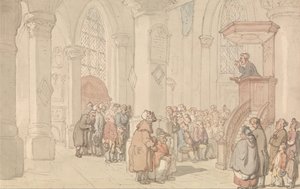The Preacher by Thomas Rowlandson